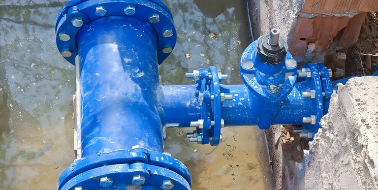 fire water line installation for industrial plant protection systems