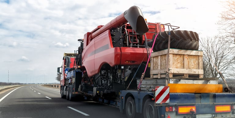 heavy equipment transport between industrial plant locations
