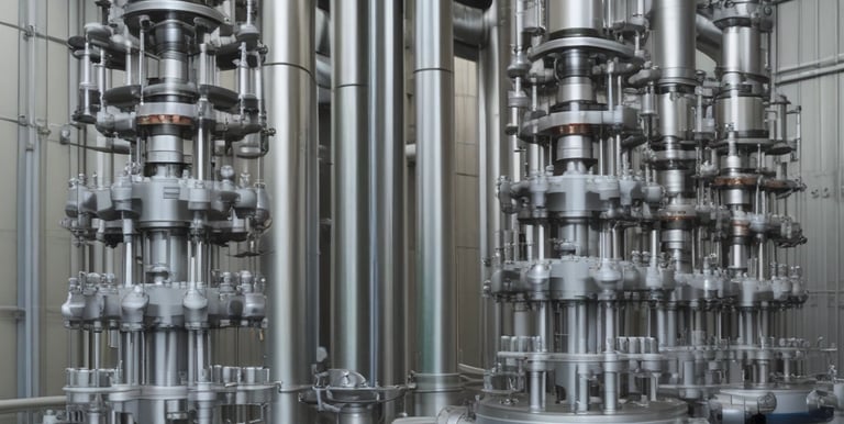 A panoramic view of a bustling industrial facility with workers coordinating logistics.