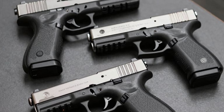 Close-up of a holstered firearm under casual clothing, emphasizing discreet carry.