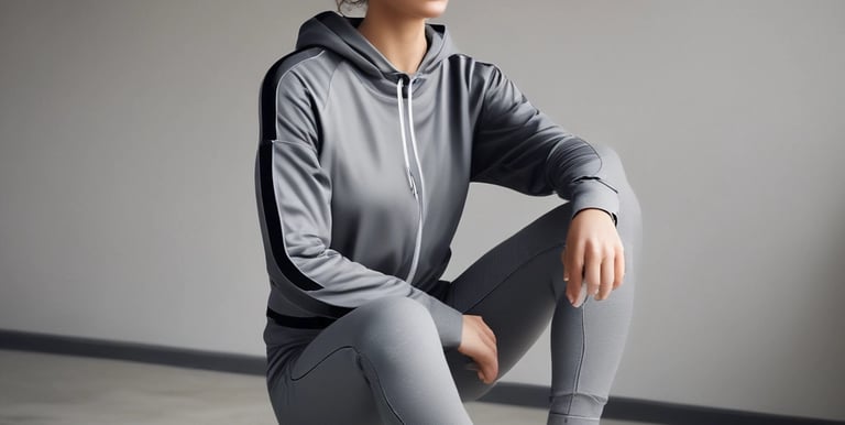 A close-up of high-quality sportswear fabric with breathable texture