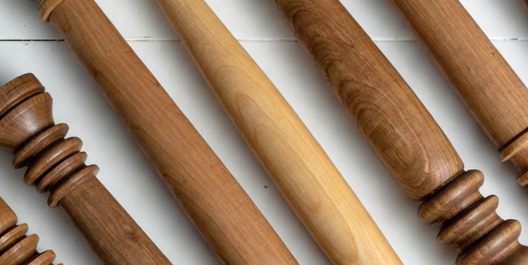 Large turned table leg in hardwood – custom furniture turning