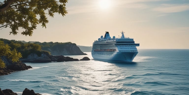 A vibrant African safari scene with elephants walking across the savannah at sunset.