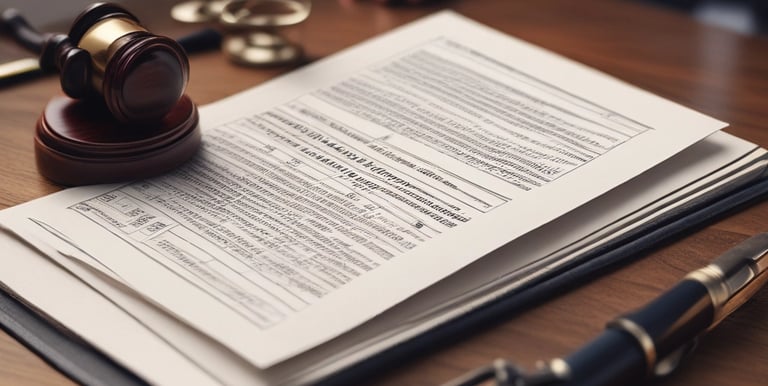 A professional legal advisor discussing property documents with clients in a modern Mumbai office.