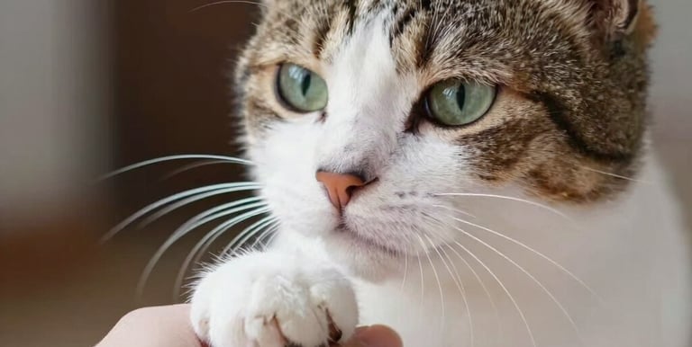 Close-up of a veterinarian listening attentively to a concerned pet owner.