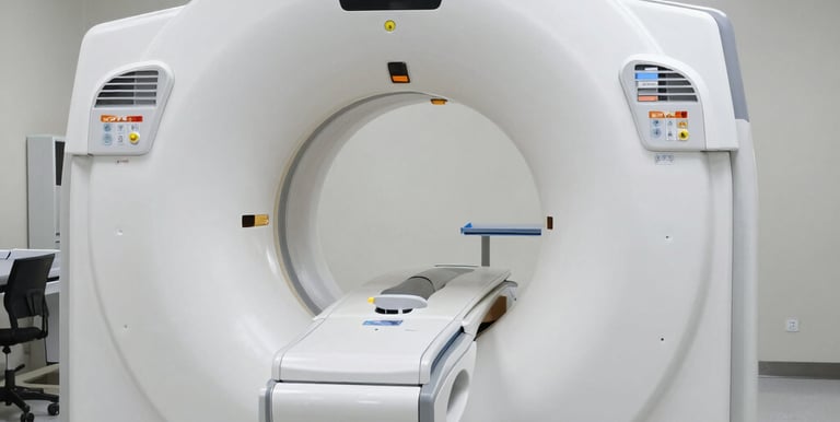 Doctor examines a young boy's chest with stethoscope.