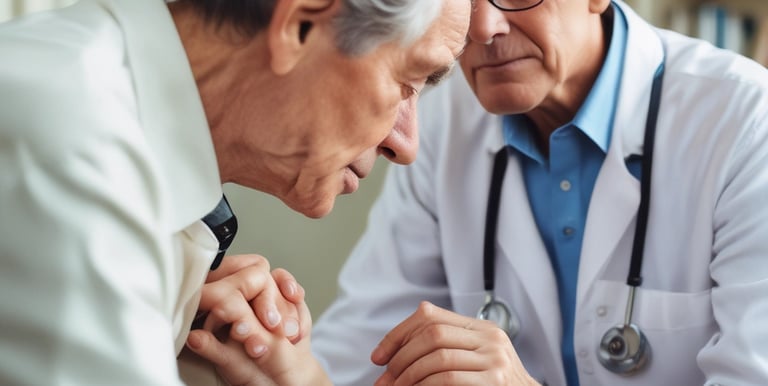 a gloved hand holding a test tube filled with liquid