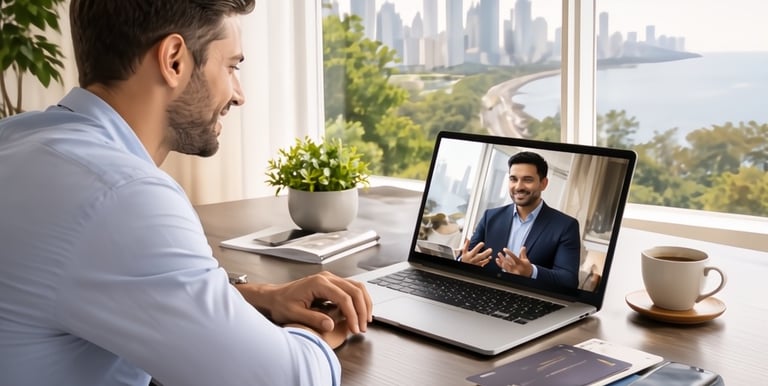 NRI property advisory consultation for Mumbai real estate via video call – Safari Landmark