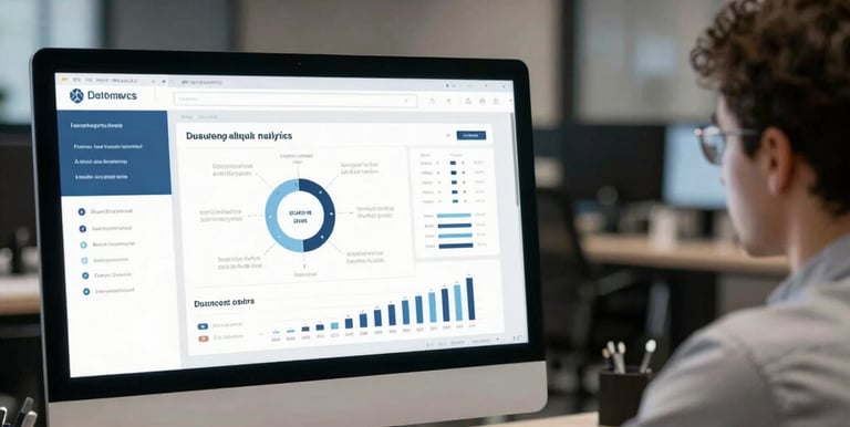 A dynamic dashboard showing supply chain analytics in real time.