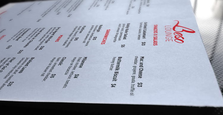 beso lounge branding package