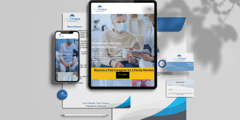Full Branding mock up for medical company.