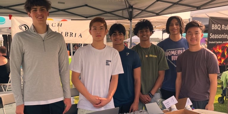 ReachEquilibria Bakery Sale Fundraiser at the Coppell Farmer Market, with all the volunteers