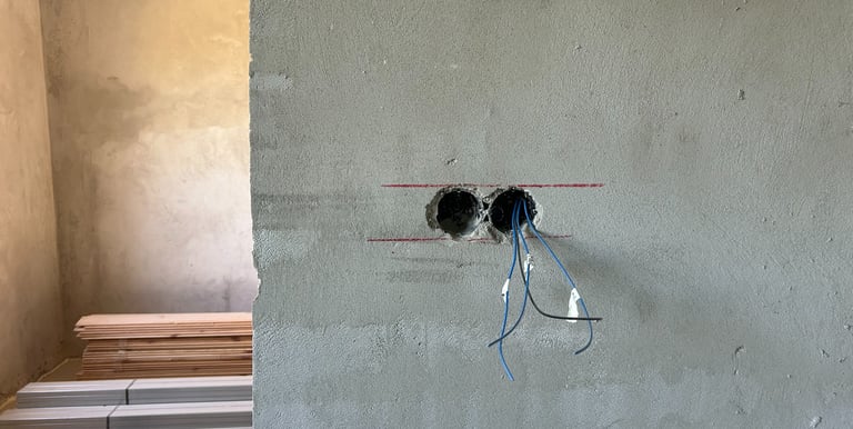 Lakásfelújítás kapcsoló szerelvény