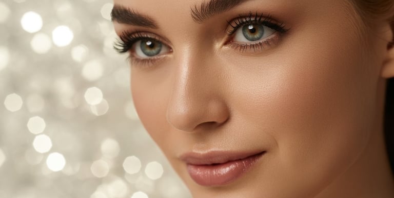 Extensions de cils et sourcils définis – beauté du regard