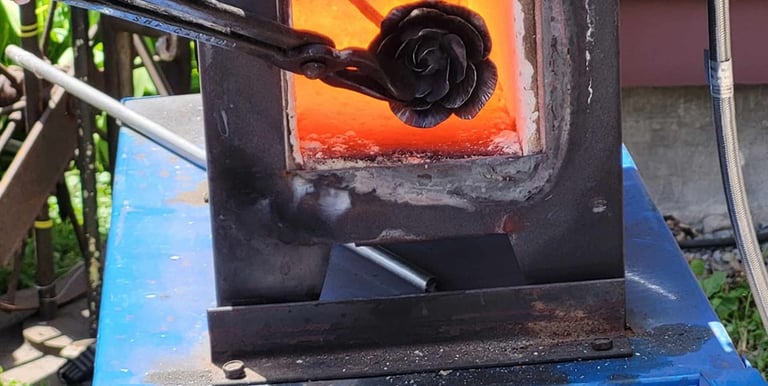Rose in forge