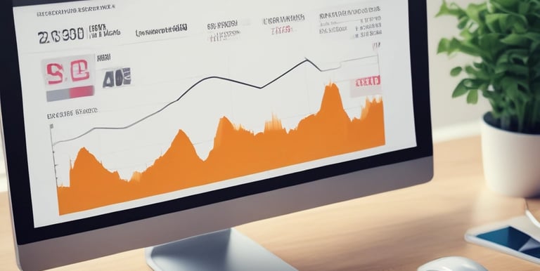 A computer screen displaying a clean, user-friendly website design with vibrant colors and clear typography.