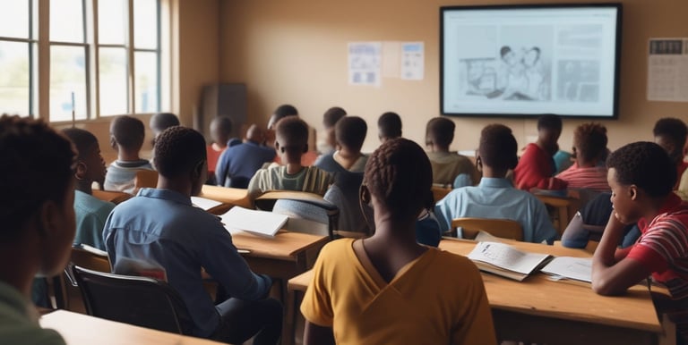 A tree symbolizing growth and opportunity in an educational setting.