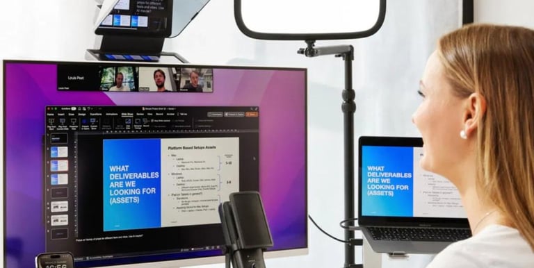 Teleprompter para Grabaciones Audiovisuales