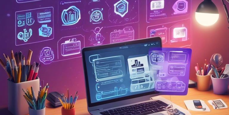 An illustration showcasing various digital tools offered by rectafexpro.