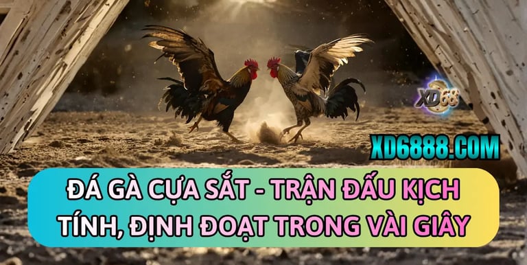 Cá cược đá gà cựa sắt xd68 kịch tính