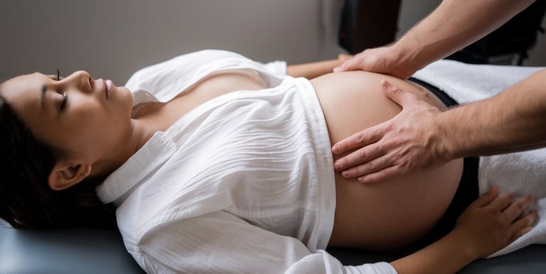 Femme enceinte et ostéopathie, bien être, relaxation, douleur pendant la grossesse