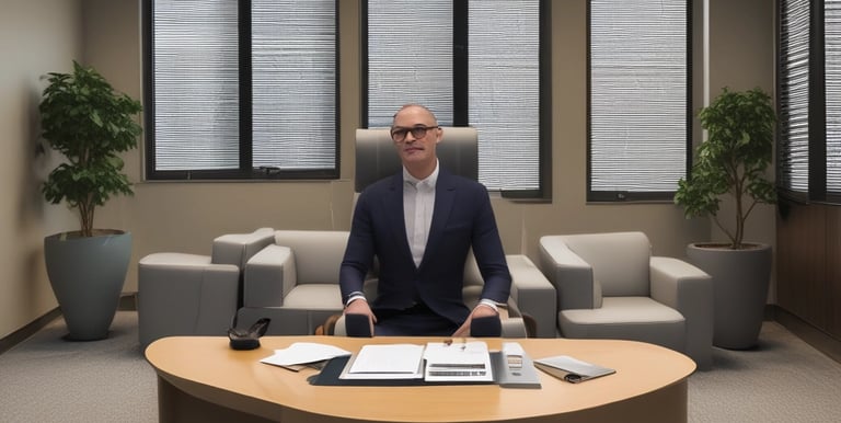 A professional consultant discussing strategies with a client.