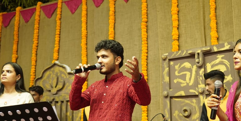 Upcoming live show poster of Harshil Panchal music performance
