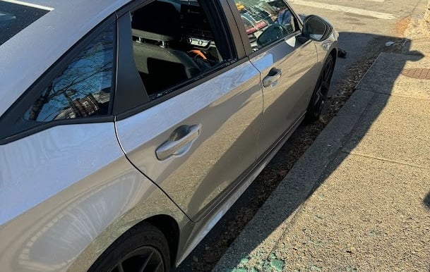 broken car window