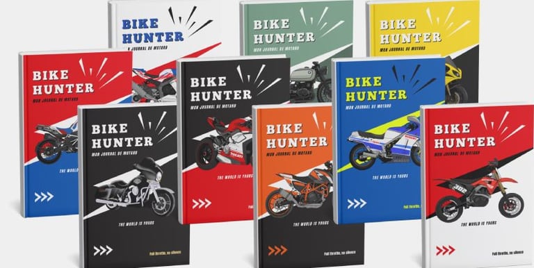 Books Bike Hunter superposés