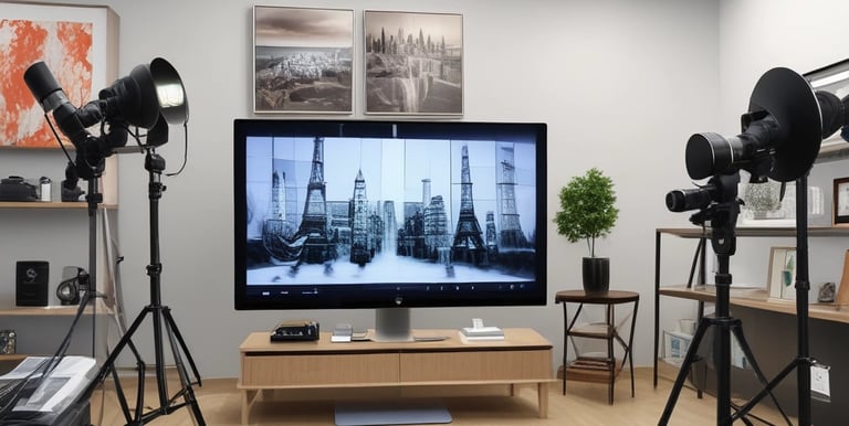 A diverse team collaborating around a table with laptops and documents.