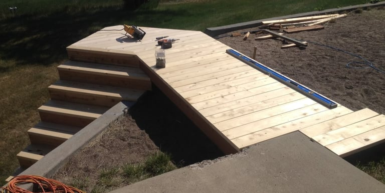 Walkway and stairs