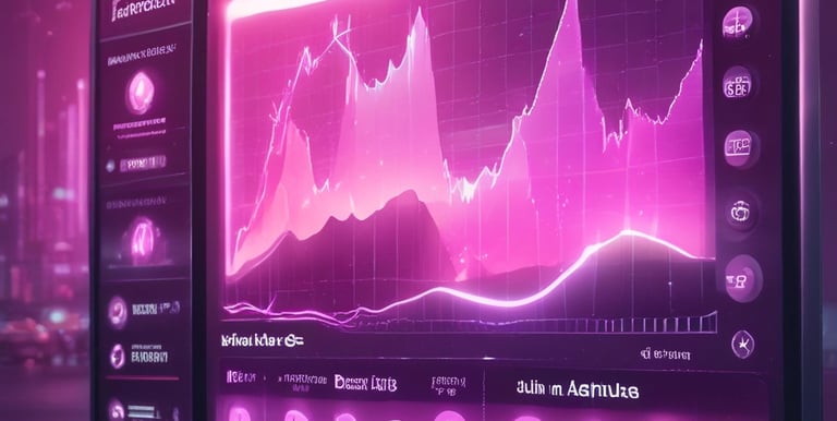 A sleek, modern digital dashboard showcasing various wealth pathways.