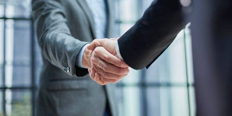 Two Men Are Shaking Hands
