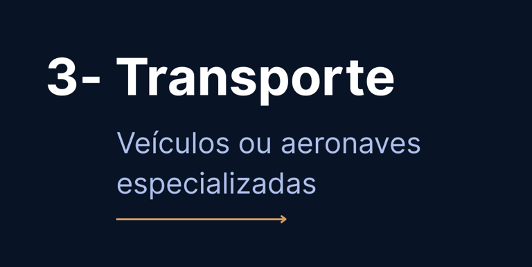 imagem de transportes para translados de corpos nacionais ou internacionais
