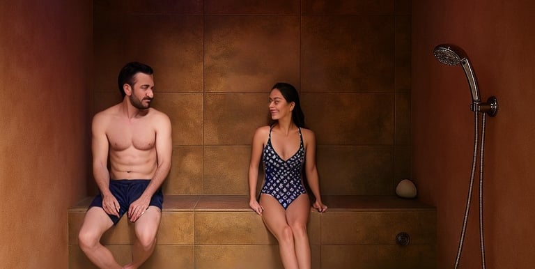 Hammam privatif ENERGY TERRE HAPPY à Lherm – détente vapeur en duo.