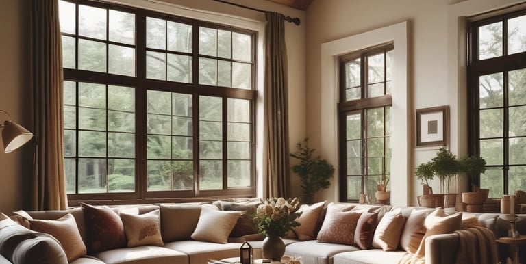 A serene workspace featuring calming colors and comfortable seating for productivity.