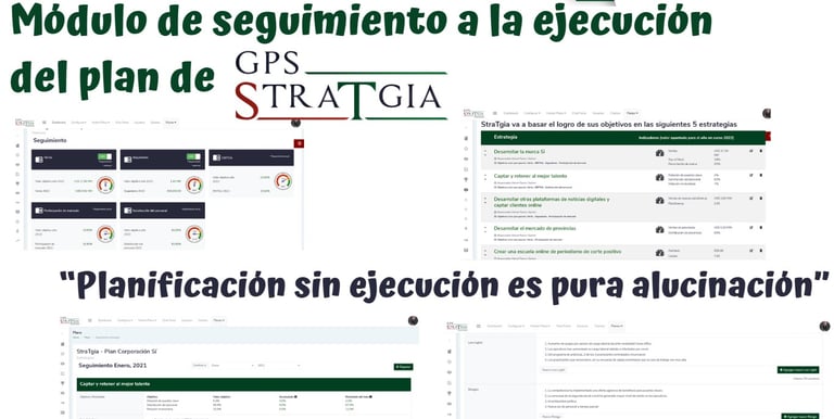 Módulo de seguimiento a la ejecución del plan GPS StraTgoa