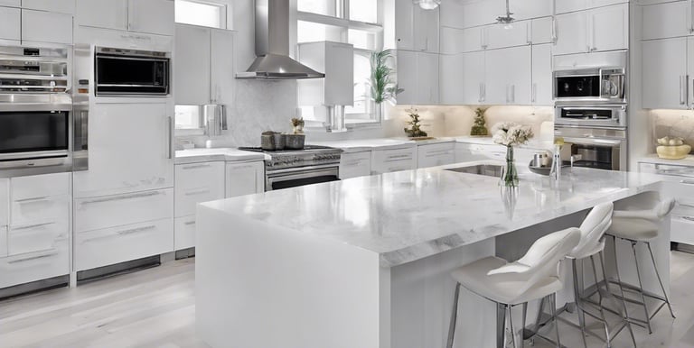 Custom Toronto modern white kitchen