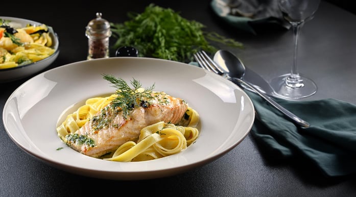Fischgericht im Waldrestaurant Steinkiste Soest