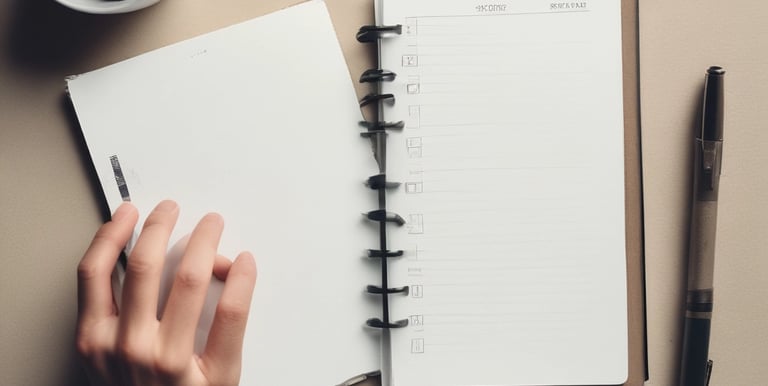 Cozy coffee break scene with soft beige and burnt orange accents, symbolizing a moment of calm for busy freelancers.