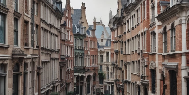 A commercial property featuring two buildings with metal roofs, situated in an industrial area. Several parked vehicles, including vans and cars, are seen near the buildings. The surroundings are well-maintained with greenery and clear weather with blue skies and clouds in the background.