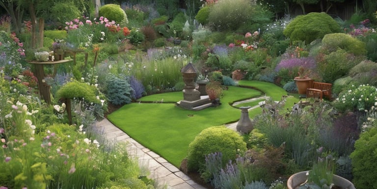 outdoor lamps turned on