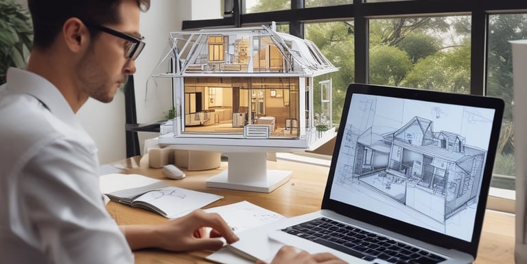 A professional team discussing town planning strategies.