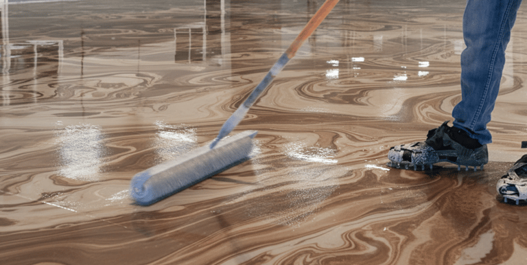 Durable epoxy floor coating 