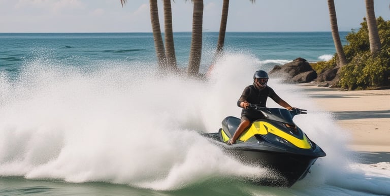 A person enjoying parasailing over the beautiful Alleppey coastline.