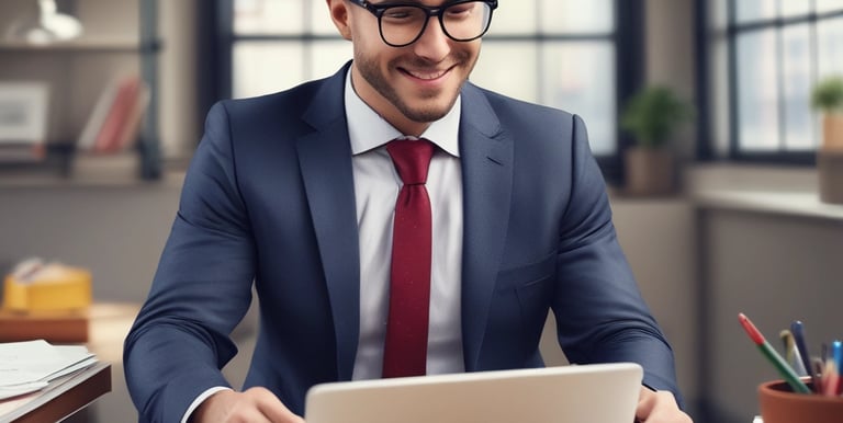 A professional advisor discussing insurance options with a client in a well-lit office.