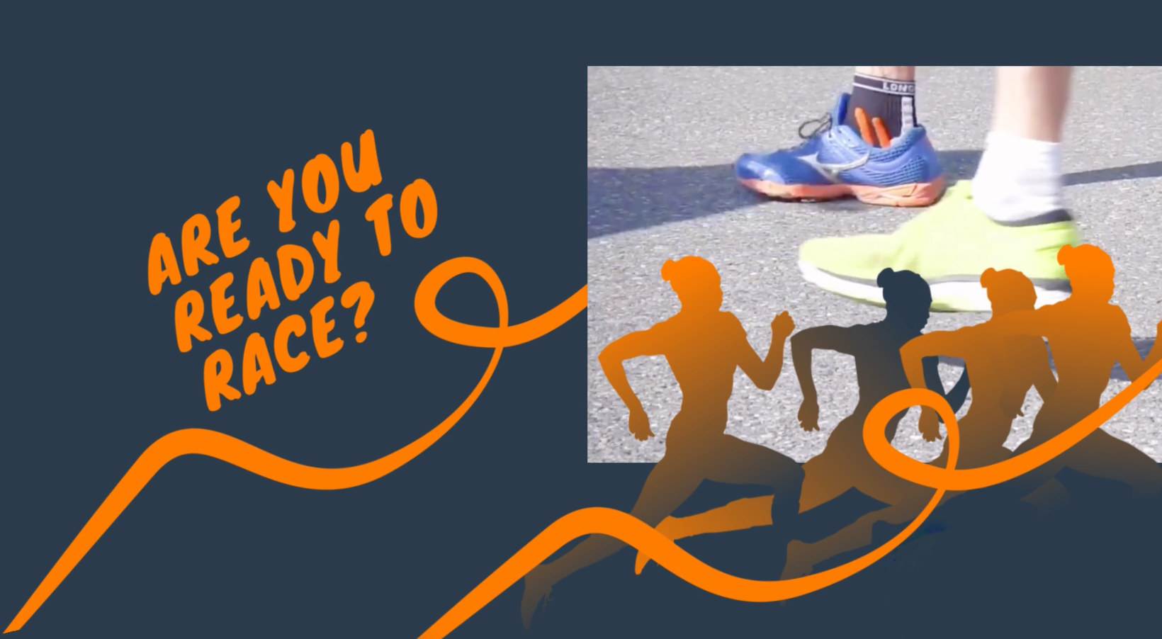 Banner shows people running with a headline 'Are you ready to race?'