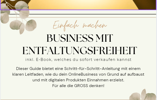 Business mit Entfaltungsfreiheit