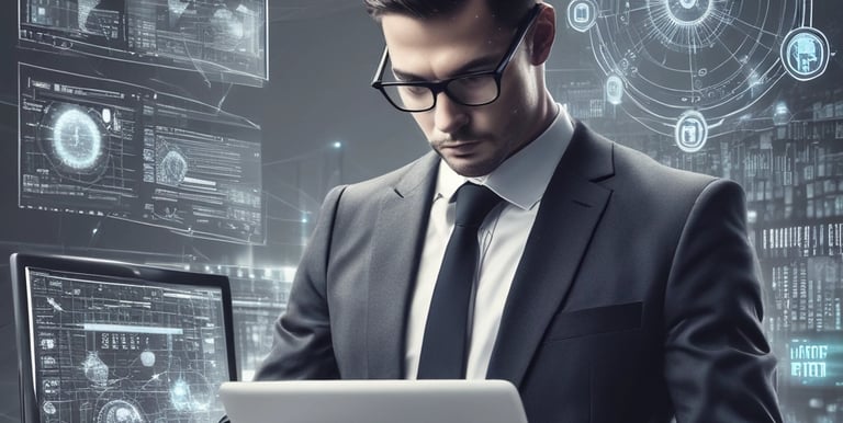 A speaker is presenting at a technology-themed event, with a backdrop displaying a title about responsive web design. The backdrop is colorful with purple and blue tones, featuring multiple logos, including IECE, CIESPAL, and Campus Party. The speaker stands at a podium with a microphone, and there is a partial view of the audience area.