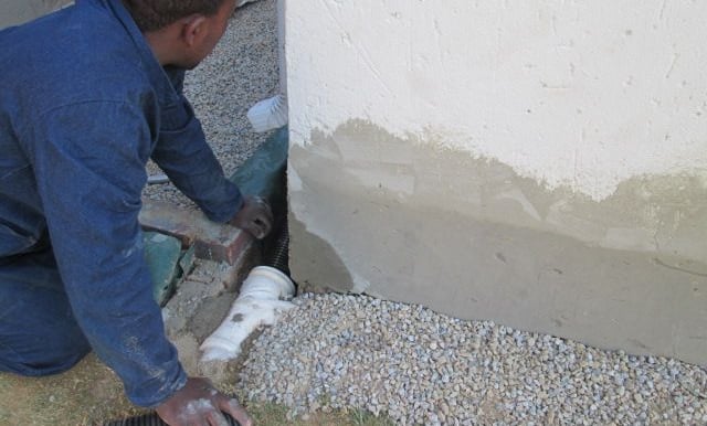 Specialized drainage pipe inspection before final aggregate laying for adequate drainage, Johannesburg, Honeydew
